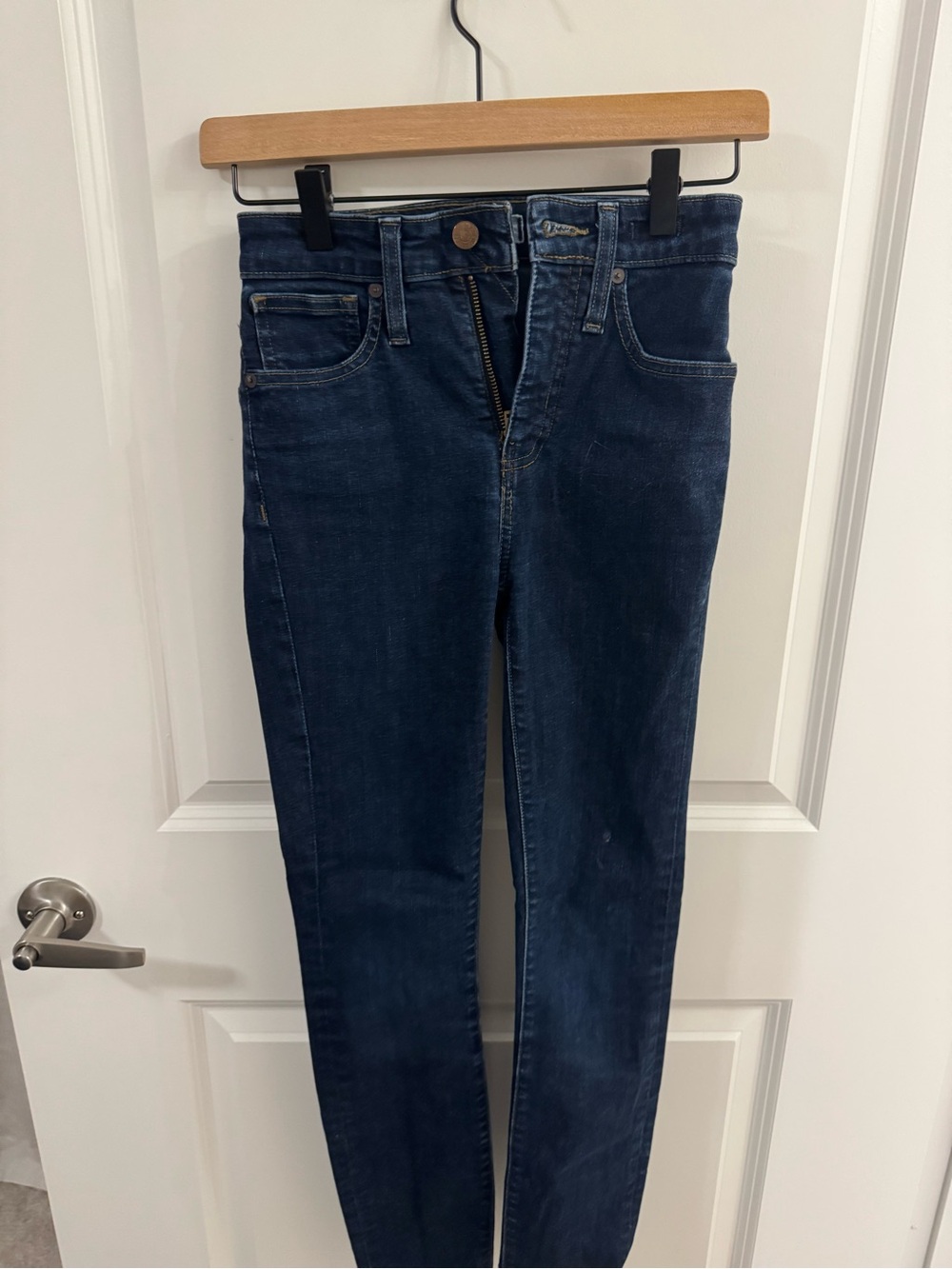 Madewell High-Rise Slim Jeans in Deep Blue